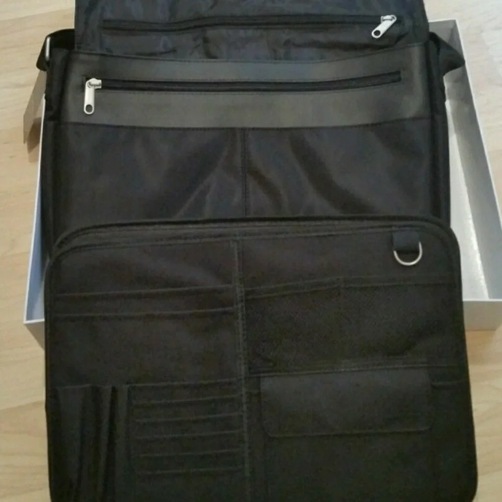 BMW LAPTOP MESSENGER BAG BLACK